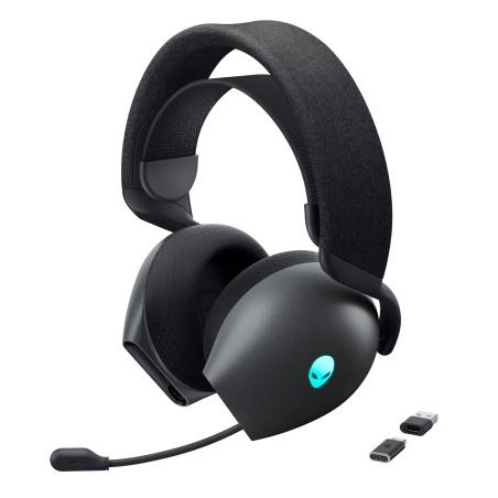 Alienware AW725H Casque Gaming sans Fil Tri-Mode – Dolby Atmos, 55h autonomie, IA Micro, AlienFX RGB, Dark Side of The Moon
