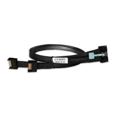 Icy Dock Câble de données 1 x MCIO 8i SFF-TA-1016 vers 2 x MCIO 4i SFF-TA-1016 - Longueur : 50 cm - MB413L-B