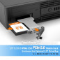 Icy Dock Boîtier de Rack Amovible 1-Baie SSD PCIe 5.0 U.2/U.3 NVMe jusqu'à 128 Gbps, 1 x MCIO 4i SFF-TA-1016, entièrement en mét Icy Dock Boîtier de Rack Amovible 1-Baie SSD PCIe 5.0 U.2/U.3 NVMe jusqu'à 128 Gbps, 1 x MCIO 4i SFF-TA-1016, entièrement en mét