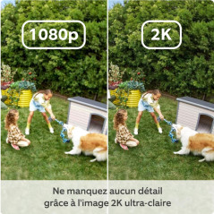 Ring caméra extérieure Plus sans fil (Outdoor Camera Plus Nouvelle génération) | Vidéo grand angle en 2K I Caméra de surveillanc
