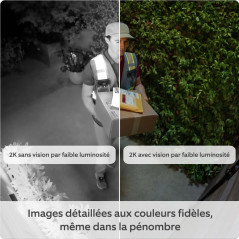 Ring caméra extérieure Plus sans fil (Outdoor Camera Plus Nouvelle génération) | Vidéo grand angle en 2K I Caméra de surveillanc