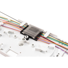 DIGITUS Protection d'épissure de sertissage pour fibre optique – 15 pièces – fermeture par clip – angle d'ouverture de 52 degrés