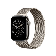 Apple Watch Band - Bracelet Milanais - 42 mm - Naturel - One Size