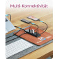 ICY Box, Hub USB C/A 9 en 1, 2 Ports USB-C et 4 Ports USB-A, 10 Gbit/s, 100 W PD, 20 W Port de Charge, Aluminium, Adaptateur d'a ICY Box, Hub USB C/A 9 en 1, 2 Ports USB-C et 4 Ports USB-A, 10 Gbit/s, 100 W PD, 20 W Port de Charge, Aluminium, Adaptateur d'a