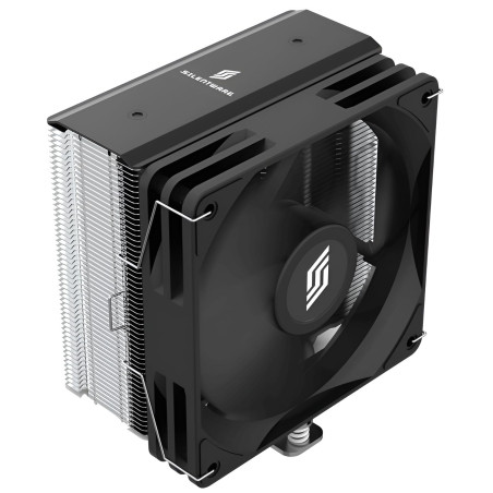 Silentware Bora Performance Refroidisseur d'air CPU, Ventirad, 5 Heatpipes, Ventilateur PWM 120mm silencieux, roulement hydro, T