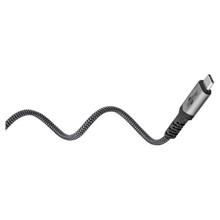 goobay Câble USB 4/Câble de charge rapide USB-C 240 watts 40 Gbit pour écran HD 8K/Câble haut débit type-C pour ordinateur porta