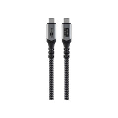 goobay Câble USB 4/Câble de charge rapide USB-C 240 watts 40 Gbit pour écran HD 8K/Câble haut débit type-C pour ordinateur porta