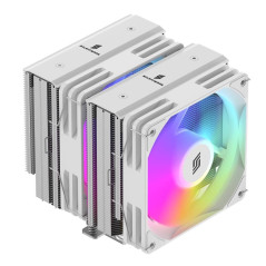 Silentware Titan RGB White Refroidisseur CPU, Dual-Tower, 6 heatpipes en cuivre, 2x 120mm ventilateurs PWM, éclairage A-RGB, TDP