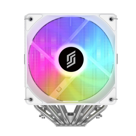 Silentware Titan RGB White Refroidisseur CPU, Dual-Tower, 6 heatpipes en cuivre, 2x 120mm ventilateurs PWM, éclairage A-RGB, TDP