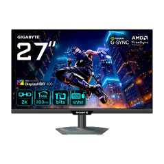 GIGABYTE M27Q3 Moniteur Gaming 27" QHD - 2560 x 1440, 170Hz, 1ms, 400 CD/m², FreeSync Premium, Display HDR400, HDMI 2.0, Display