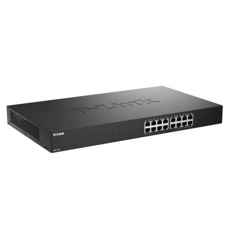 D-Link DMS-1016 Switch Ethernet Non Géré 16 Ports 2.5G | sans Ventilateur, Boîtier Métallique, Plug & Play, Écoénergétique | Idé