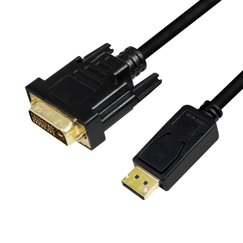 LOGILINK CV0131 ADAPTADOR DE CABLE DE VÍDEO 2 M DISPLAYPORT DVI NEGRO LOGILINK CV0131 ADAPTADOR DE CABLE DE VÍDEO 2 M DISPLAYPORT DVI NEGRO
