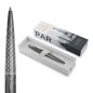 Parker Jotter Stylo bille | Édition spéciale | Gris Paris avec finition chrome | Pointe moyenne | Encre bleue | Coffret cadeau g