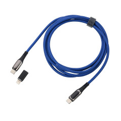 TROIKA Câble de Charge Haute Vitesse USB-C 100W PD Power Delivery vers USB-C - SPEEDY XL - Avec Fonction de Transfert de Données