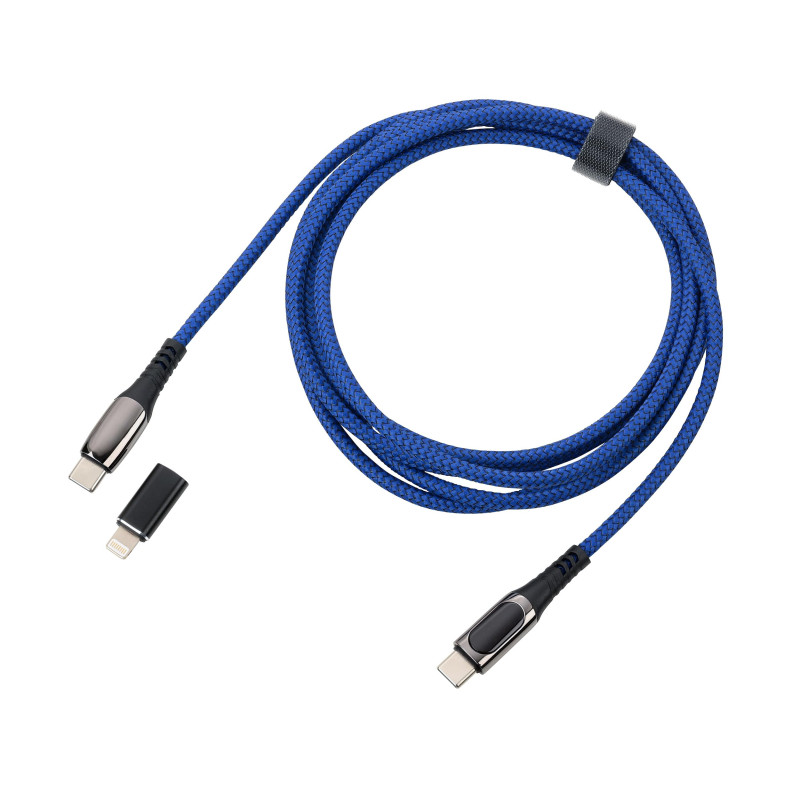 TROIKA Câble de Charge Haute Vitesse USB-C 100W PD Power Delivery vers USB-C - SPEEDY XL - Avec Fonction de Transfert de Données TROIKA Câble de Charge Haute Vitesse USB-C 100W PD Power Delivery vers USB-C - SPEEDY XL - Avec Fonction de Transfert de Données