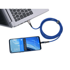 TROIKA Câble de Charge Haute Vitesse USB-C 100W PD Power Delivery vers USB-C - SPEEDY XL - Avec Fonction de Transfert de Données