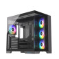 Silentware View A-RGB Boîtier PC Midi Tour Noir Showcase, panneau avant et fenêtre latérale en verre trempé, 4 ventilateurs RVB Silentware View A-RGB Boîtier PC Midi Tour Noir Showcase, panneau avant et fenêtre latérale en verre trempé, 4 ventilateurs RVB