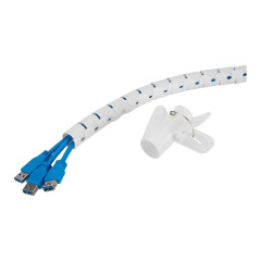 Neomounts ADS06-142WH Manchon de câble universel pour 1 à 5 câbles Blanc