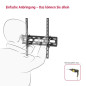 Hama Support Mural TV Inclinable Garantie 10ans (TV 32" à 75", 191cm et 40Kg Max, Inclinaison en continu + 5/- 15°, VESA jusqu'à Hama Support Mural TV Inclinable Garantie 10ans (TV 32" à 75", 191cm et 40Kg Max, Inclinaison en continu + 5/- 15°, VESA jusqu'à