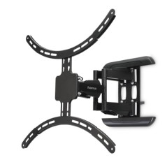 Hama Support Mural TV Pivotant Inclinable Télescopique Garantie 10 Ans (TV 37" à 90" 229 cm 50kg Inclinaison -12°/+2° Rotation 1