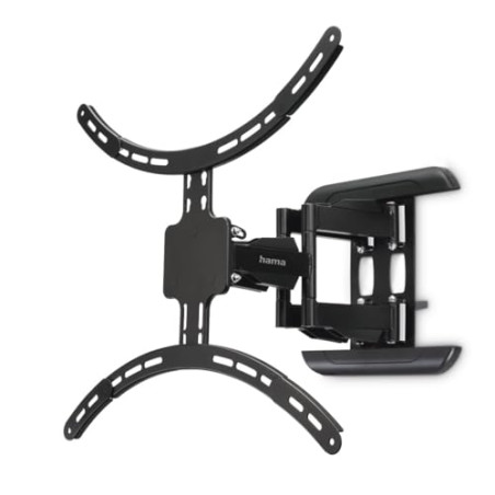 Hama Support Mural TV Pivotant Inclinable Télescopique Garantie 10 Ans (TV 37" à 90" 229 cm 50kg Inclinaison -12°/+2° Rotation 1