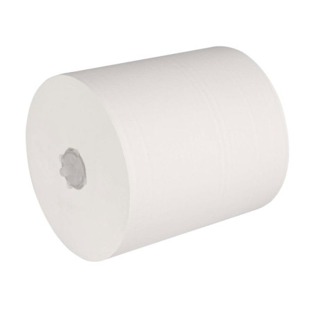 MAUL Lot de 6 rouleaux de serviettes en papier 2 épaisseurs 19,5 cm x 200 m | Serviettes pliantes en papier | Doux pour la peau