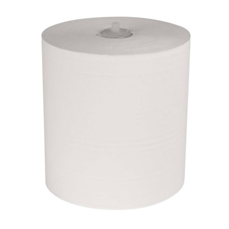 MAUL Lot de 6 rouleaux de serviettes en papier 2 épaisseurs 19,5 cm x 200 m | Serviettes pliantes en papier | Doux pour la peau