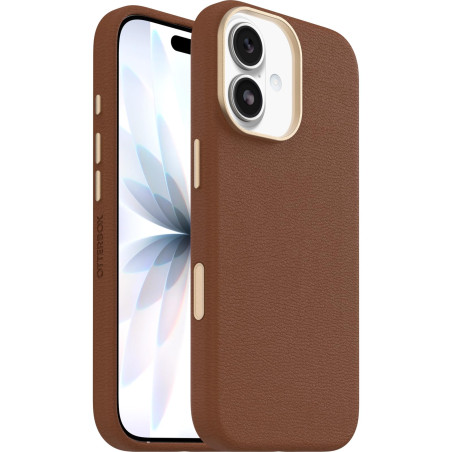 Otterbox Coque Symmetry Series Cactus Leather MagSafe pour iPhone 17, Antichoc, résistante aux Chutes, Protection Fine, supporte