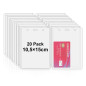 Fushing porte-badges verticaux perforés en PVC pour badge de visiteur ou organisation d’événement 150x105mm claire (20) Fushing porte-badges verticaux perforés en PVC pour badge de visiteur ou organisation d’événement 150x105mm claire (20)