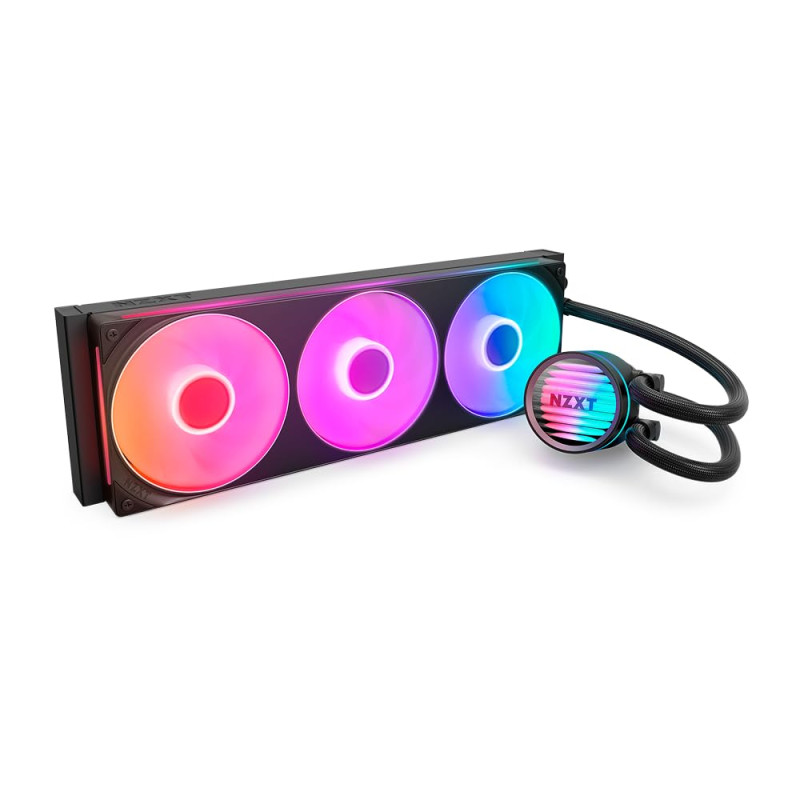 NZXT Kraken Core 360 RGB - Refroidisseur liquide AIO CPU - Radiateur 360 mm - Ventilateur monobloc 360 mm - Compatible AMD® AM5/ NZXT Kraken Core 360 RGB - Refroidisseur liquide AIO CPU - Radiateur 360 mm - Ventilateur monobloc 360 mm - Compatible AMD® AM5/