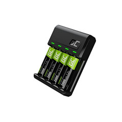 CARGADOR Green Cell GC VITALCHARGER + 4X PILAS AA 2000MAH NI-MH