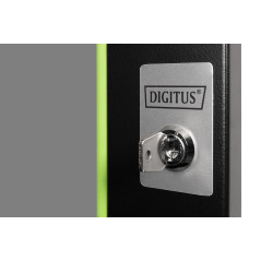 DIGITUS Porte de Rechange en Verre pour Armoire réseau Unique – 7 U – Compatible avec DN-19 07-U-SW, DN-19 07U-6/6-SW, DN-19 07-
