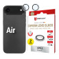 DISPLEX Lentille d'appareil photo de qualité supérieure - Compatible avec iPhone Air - Anneaux simples - 10H - Transparent - Mon DISPLEX Lentille d'appareil photo de qualité supérieure - Compatible avec iPhone Air - Anneaux simples - 10H - Transparent - Mon