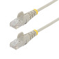 StarTech.com Câble Ethernet CAT6 Gris Fin de 7m, Sans Accroc, 100W PoE, UTP, LSZH, Fil de Cuivre Pur 28AWG, Cordon RJ45 StarTech.com Câble Ethernet CAT6 Gris Fin de 7m, Sans Accroc, 100W PoE, UTP, LSZH, Fil de Cuivre Pur 28AWG, Cordon RJ45