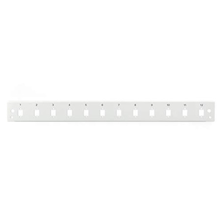 DIGITUS Boîte d'épissure Fibre Optique Cache Avant - Panneau de Brassage Fibre Optique - 12x LC DX, SC SX, E2000 SX - 19 Pouces