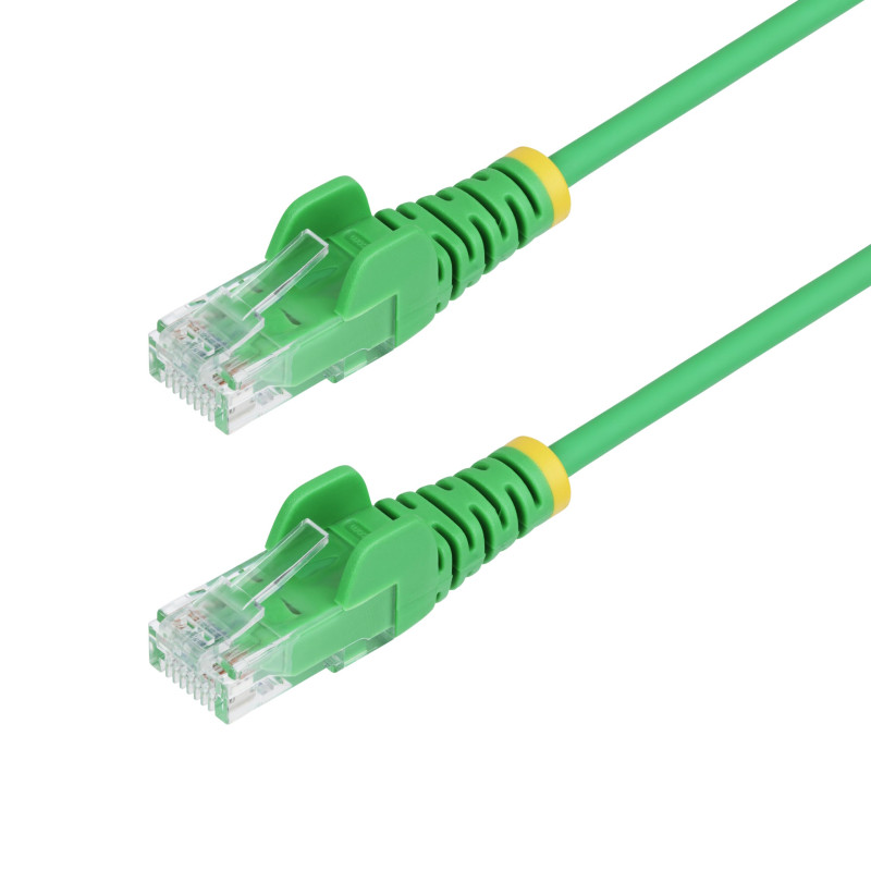 StarTech.com Câble Ethernet CAT6 Vert Fin de 15m, Sans Accroc, 100W PoE, UTP, LSZH, Fil de Cuivre Pur 28AWG, Cordon RJ45 StarTech.com Câble Ethernet CAT6 Vert Fin de 15m, Sans Accroc, 100W PoE, UTP, LSZH, Fil de Cuivre Pur 28AWG, Cordon RJ45