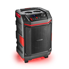 NGS Wild Bash - Enceinte Bluetooth 5.4 Portable 50 W RMS avec lumières LED RVB, Batterie Rechargeable Amovible, étanche IPX6, ka