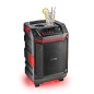 NGS Wild Bash - Enceinte Bluetooth 5.4 Portable 50 W RMS avec lumières LED RVB, Batterie Rechargeable Amovible, étanche IPX6, ka NGS Wild Bash - Enceinte Bluetooth 5.4 Portable 50 W RMS avec lumières LED RVB, Batterie Rechargeable Amovible, étanche IPX6, ka