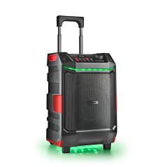 NGS Wild Bash - Enceinte Bluetooth 5.4 Portable 50 W RMS avec lumières LED RVB, Batterie Rechargeable Amovible, étanche IPX6, ka