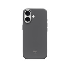 Beats Coque pour iPhone 17 équipée MagSafe avec Commande de l'appareil Photo, Fini Mat, Doublure en Tissu Microfibre - Gris Gran
