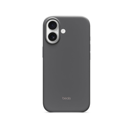 Beats Coque pour iPhone 17 équipée MagSafe avec Commande de l'appareil Photo, Fini Mat, Doublure en Tissu Microfibre - Gris Gran