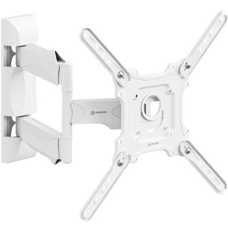 ONKRON Support Mural TV pour 32-65 Pouces Poids de 35 kg, Bras Television Mural VESA 100x100-400x400, Support TV Mural Orientabl