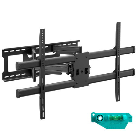 ONKRON Support TV Mural pour 42-120 Pouces Écrans Lourds jusqu'à 100 kg, Accroche Tele VESA 200x100-1000x600, Support Mural TV O