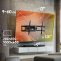 ONKRON Support TV Mural pour 42-120 Pouces Écrans Lourds jusqu'à 100 kg, Accroche Tele VESA 200x100-1000x600, Support Mural TV O ONKRON Support TV Mural pour 42-120 Pouces Écrans Lourds jusqu'à 100 kg, Accroche Tele VESA 200x100-1000x600, Support Mural TV O