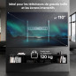 ONKRON Support Mural TV Fixe 60-110 Pouces Téléviseur Jusqu’à 120 kg, Accroche Television Murale VESA 200x200-900x600, Fixation ONKRON Support Mural TV Fixe 60-110 Pouces Téléviseur Jusqu’à 120 kg, Accroche Television Murale VESA 200x200-900x600, Fixation