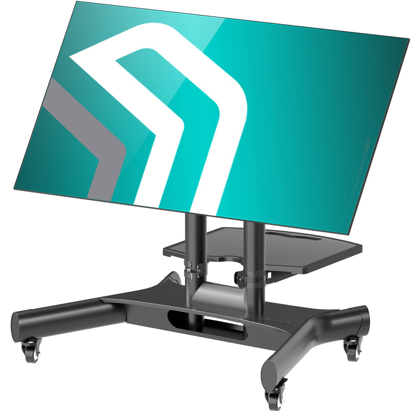 ONKRON Support TV Mobile pour 32-70 Pouces, Support TV sur Pied avec roulettes Charge Max 45 kg, Tele sur Pied Roulette VESA 100 ONKRON Support TV Mobile pour 32-70 Pouces, Support TV sur Pied avec roulettes Charge Max 45 kg, Tele sur Pied Roulette VESA 100