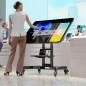 ONKRON Support TV Mobile pour 32-70 Pouces, Support TV sur Pied avec roulettes Charge Max 45 kg, Tele sur Pied Roulette VESA 100 ONKRON Support TV Mobile pour 32-70 Pouces, Support TV sur Pied avec roulettes Charge Max 45 kg, Tele sur Pied Roulette VESA 100