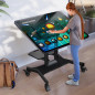ONKRON Support TV Mobile pour 32-70 Pouces, Support TV sur Pied avec roulettes Charge Max 45 kg, Tele sur Pied Roulette VESA 100 ONKRON Support TV Mobile pour 32-70 Pouces, Support TV sur Pied avec roulettes Charge Max 45 kg, Tele sur Pied Roulette VESA 100