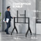 ONKRON Support TV roulettes pour 70-110 Pouces Écrans Interactifs & TVs, Pied Television Mobile Charge Max 125 kg, Support TV su ONKRON Support TV roulettes pour 70-110 Pouces Écrans Interactifs & TVs, Pied Television Mobile Charge Max 125 kg, Support TV su