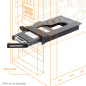 ICY DOCK Adaptateur M2 PCIe SSD vers PCI Express 2.0 x 1 avec Rack Amovible Hot-Swap SSD/HDD 2.5" SATA pour Port d'extention PCI ICY DOCK Adaptateur M2 PCIe SSD vers PCI Express 2.0 x 1 avec Rack Amovible Hot-Swap SSD/HDD 2.5" SATA pour Port d'extention PCI